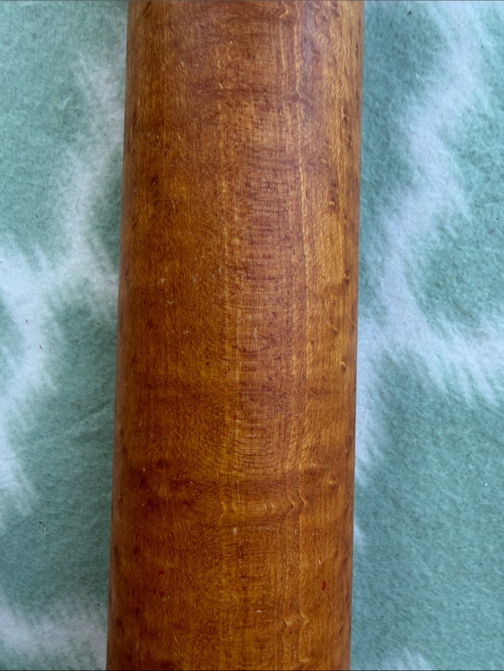 Vintage Munising Red Handle Hard Maple Wooden Rolling Pin - Excellent Condition - Picture 5 of 10